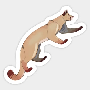 Mountain Lion Climbing no rock Sticker